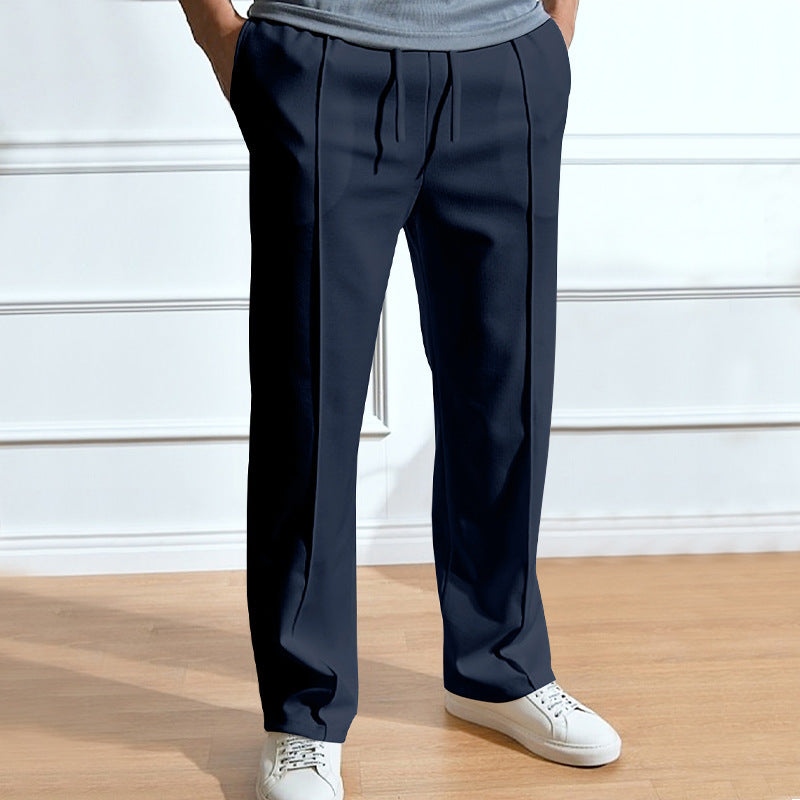 Wear Casual Trousers Loose Tight Rope Straight-leg Trousers In Stock.