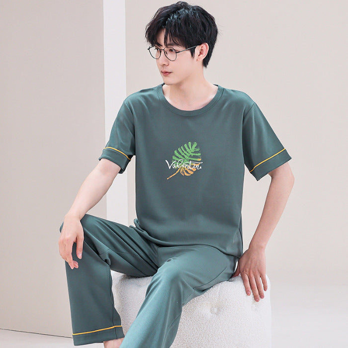 Pajamas Men's Short-sleeved Trousers Summer.