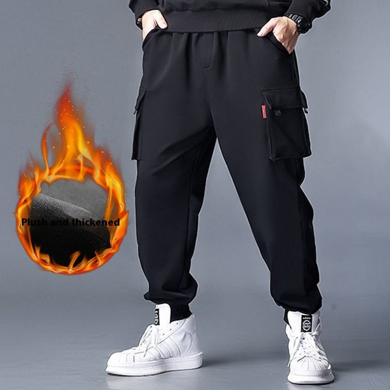 Polyester Plus Size Men's Casual Working Pants.