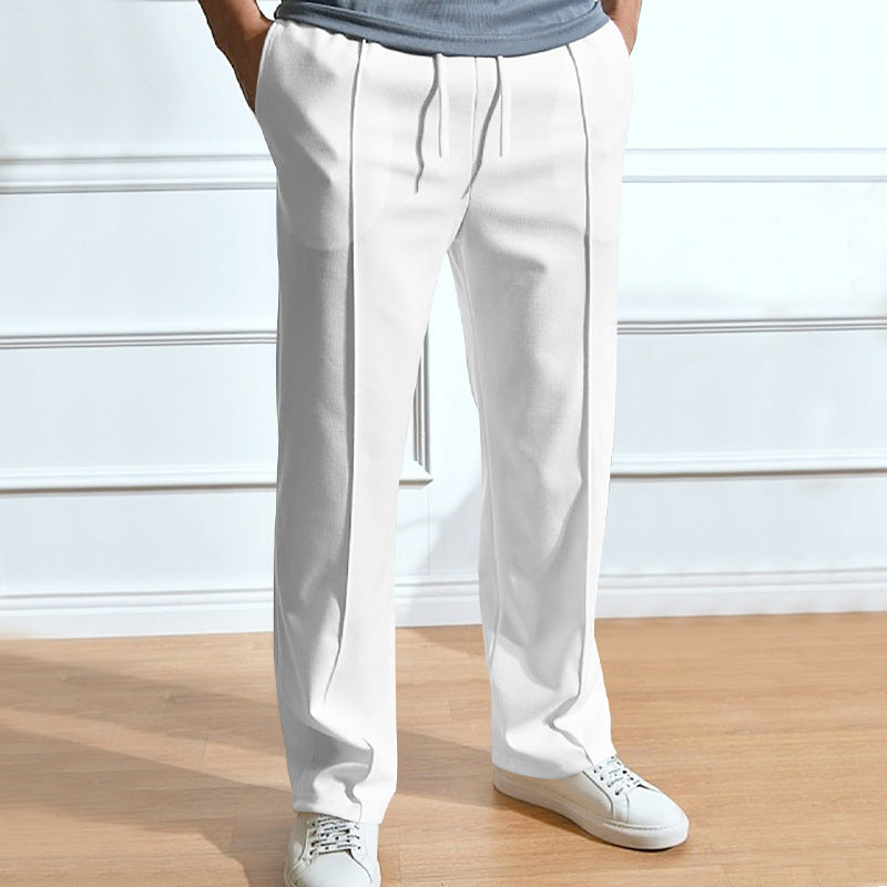 Wear Casual Trousers Loose Tight Rope Straight-leg Trousers In Stock.