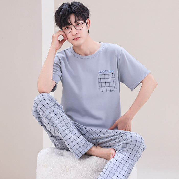 Pajamas Men's Short-sleeved Trousers Summer.