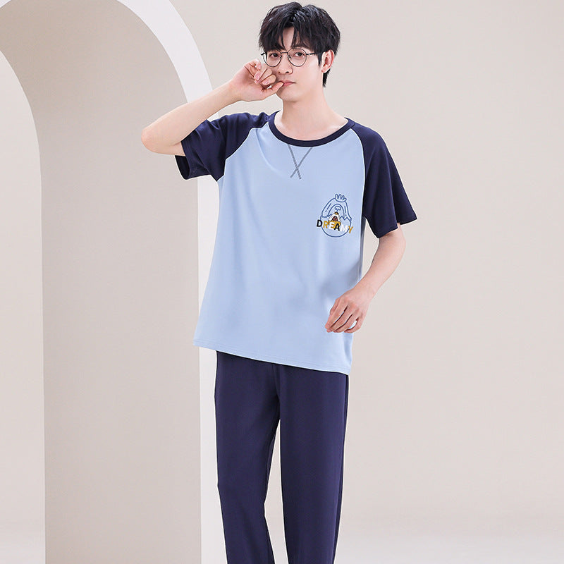 Pajamas Men's Short-sleeved Trousers Summer.