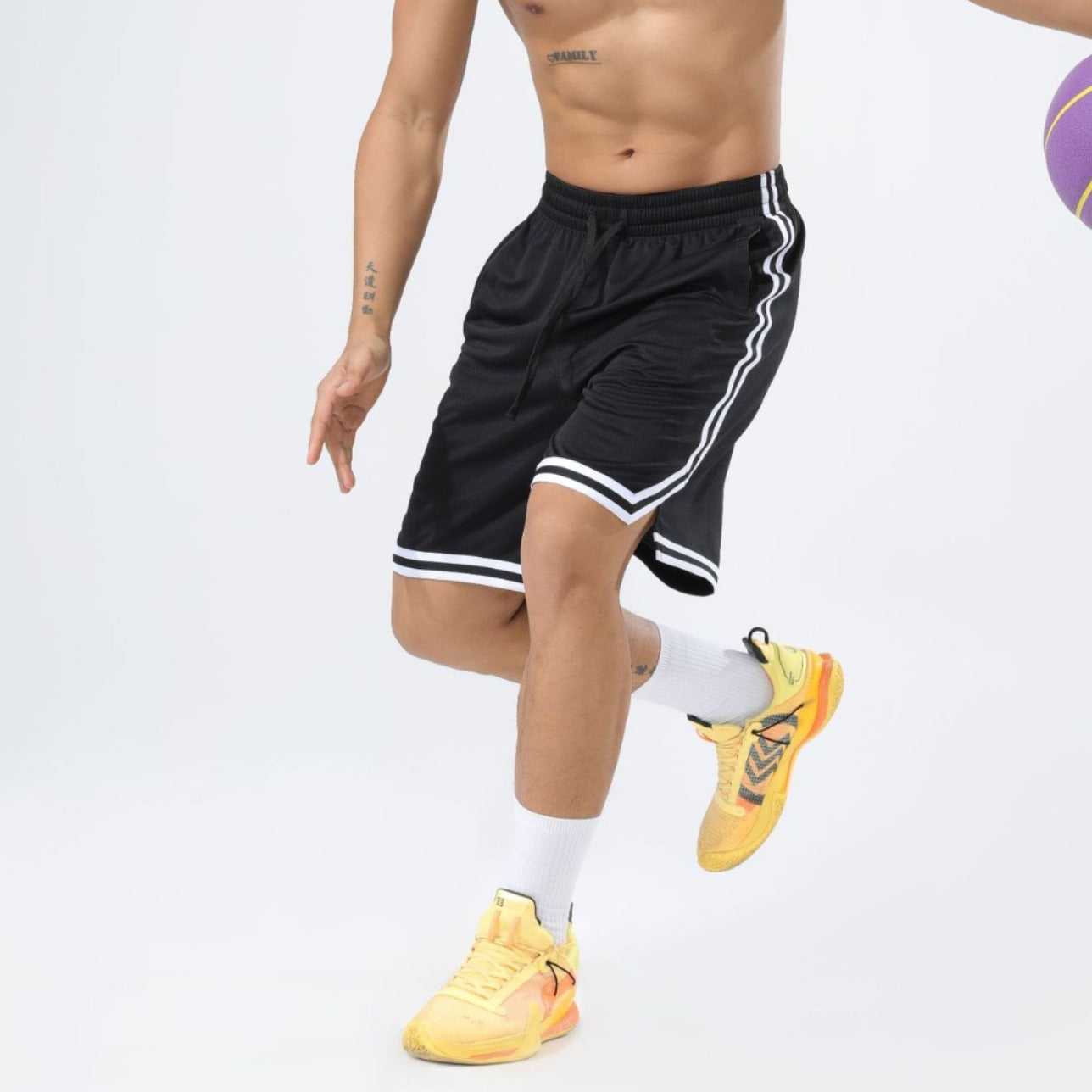 Sports Men's Leisure Summer Thin Training Workout Cropped Pants.