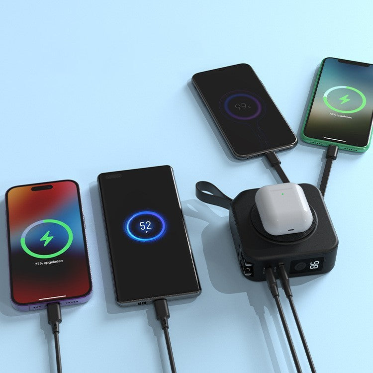 Magnetic Wireless Power Bank Five-in-one.