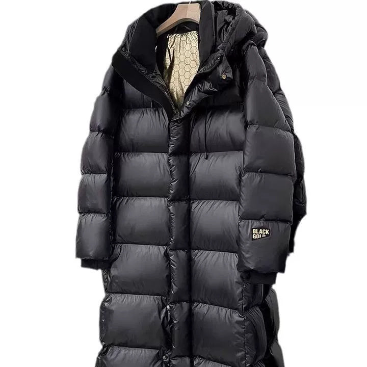 Knee Over Thick Long Duck Down Jacket.