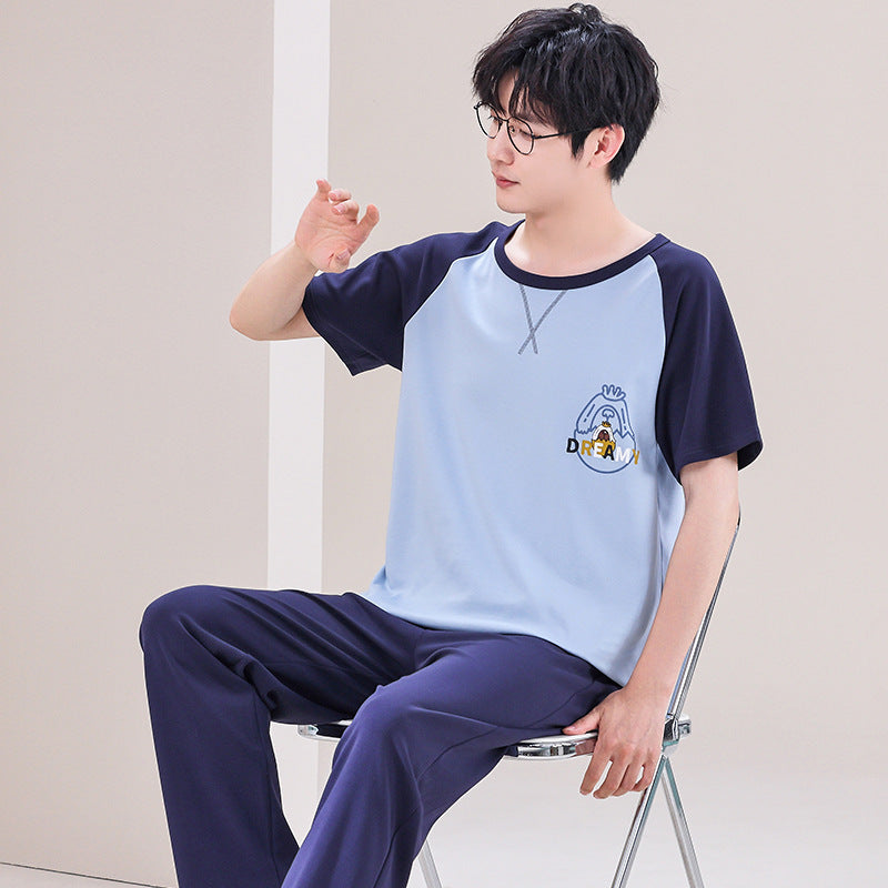 Pajamas Men's Short-sleeved Trousers Summer.