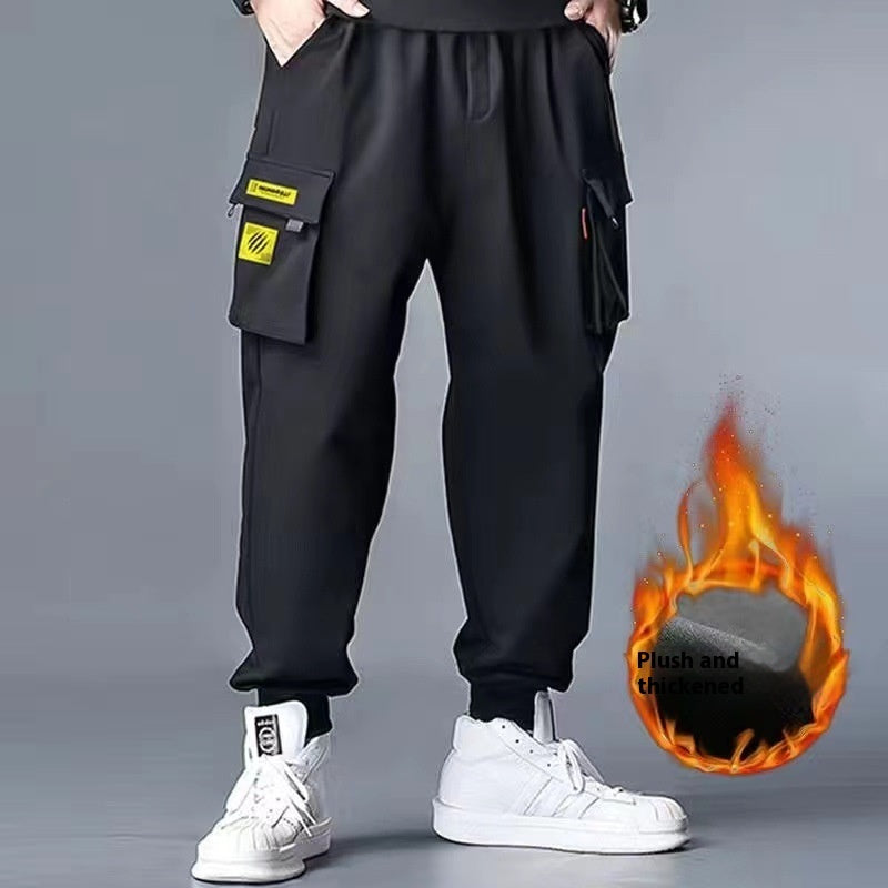 Polyester Plus Size Men's Casual Working Pants.