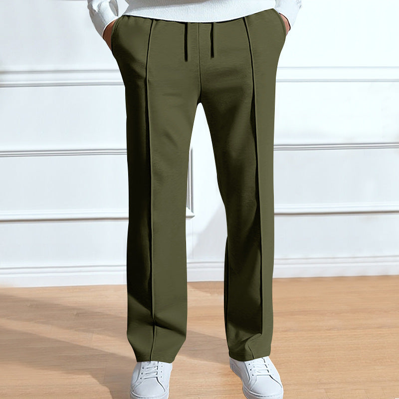 Wear Casual Trousers Loose Tight Rope Straight-leg Trousers In Stock.