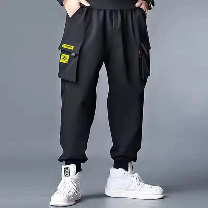 Polyester Plus Size Men's Casual Working Pants.