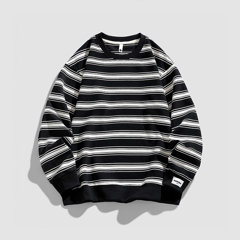 American Casual Striped Sweater For Men.