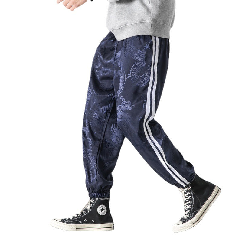 Men's Cotton Linen Retro Sports Casual Pants.