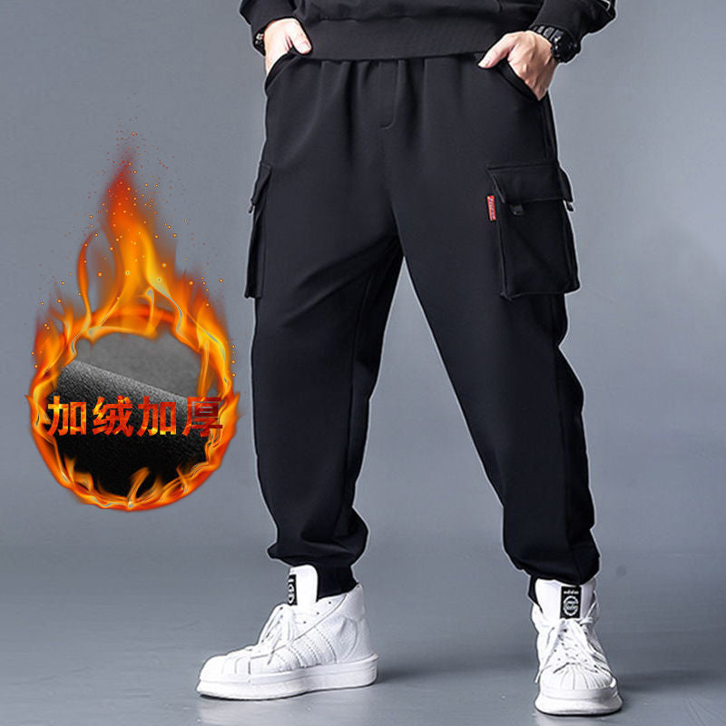 Polyester Plus Size Men's Casual Working Pants.