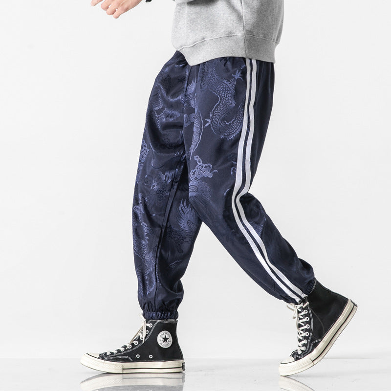 Men's Cotton Linen Retro Sports Casual Pants.