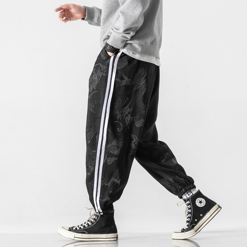 Men's Cotton Linen Retro Sports Casual Pants.