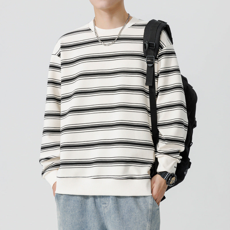 American Casual Striped Sweater For Men.