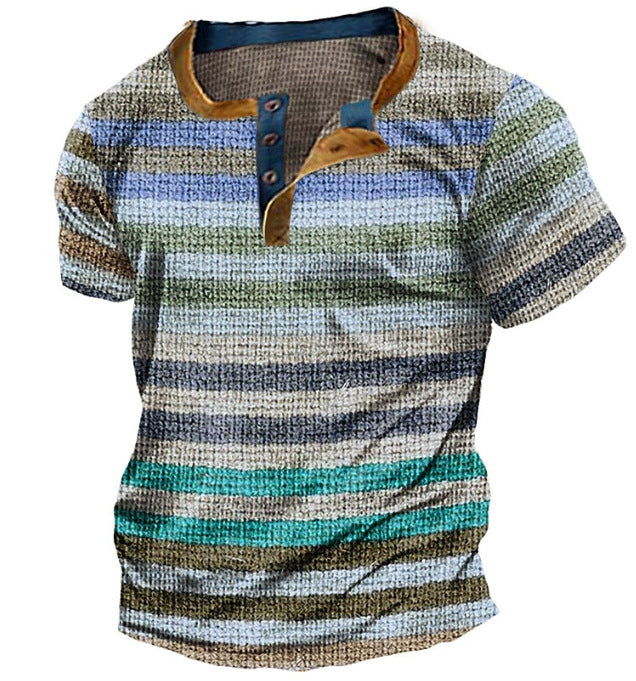 Simplicity Plaid Printed Casual Short Sleeve.