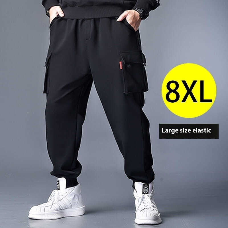 Polyester Plus Size Men's Casual Working Pants.