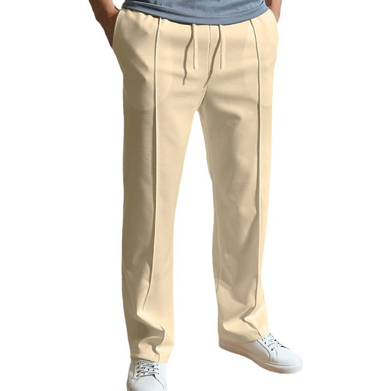 Wear Casual Trousers Loose Tight Rope Straight-leg Trousers In Stock.