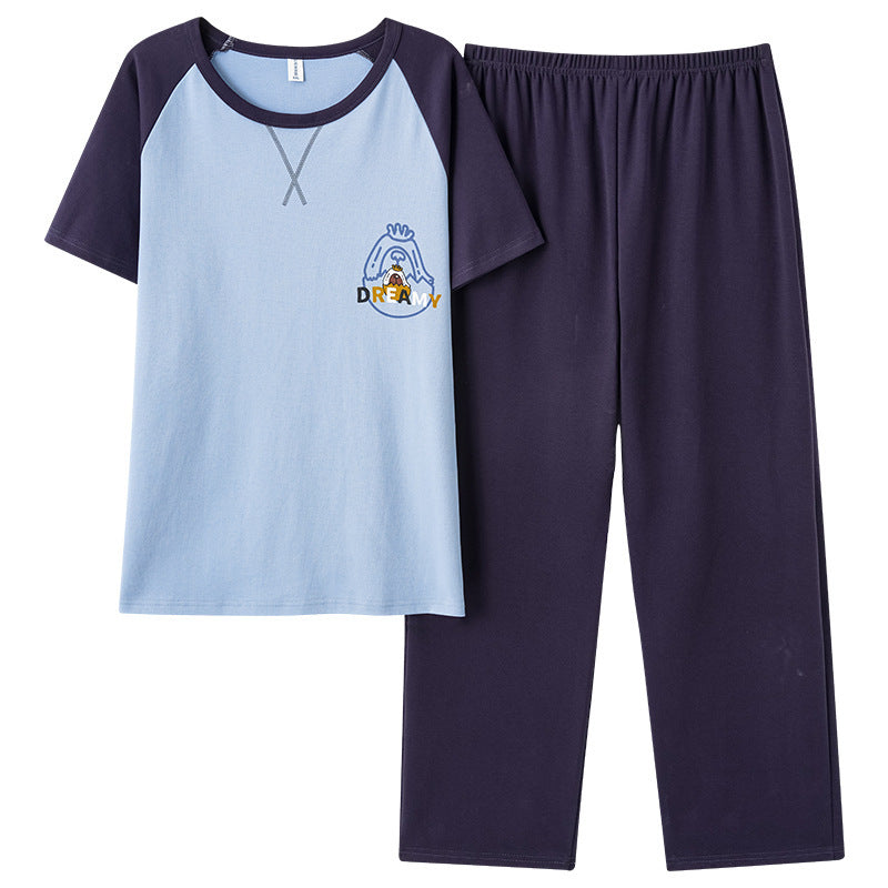 Pajamas Men's Short-sleeved Trousers Summer.