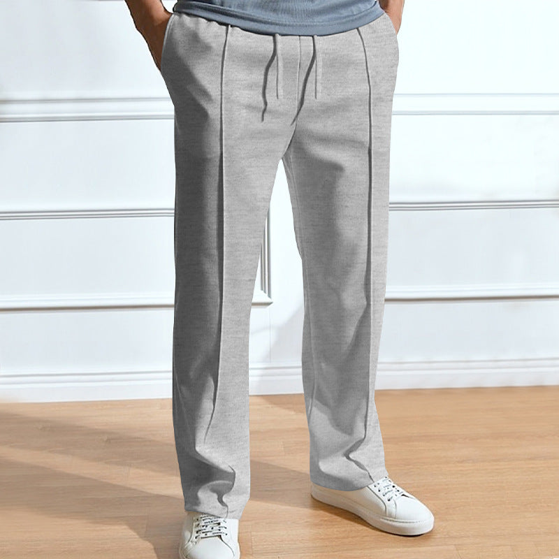 Wear Casual Trousers Loose Tight Rope Straight-leg Trousers In Stock.