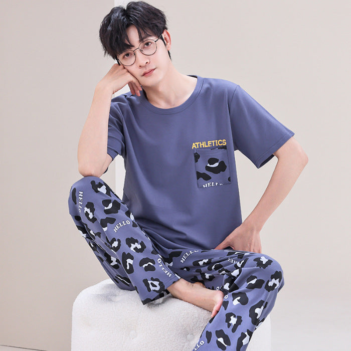 Pajamas Men's Short-sleeved Trousers Summer.