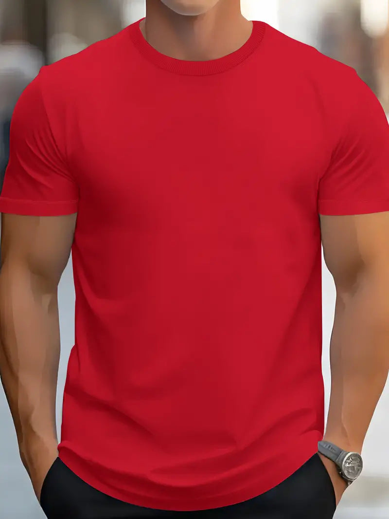 Men's Cotton Casual Short Sleeve.